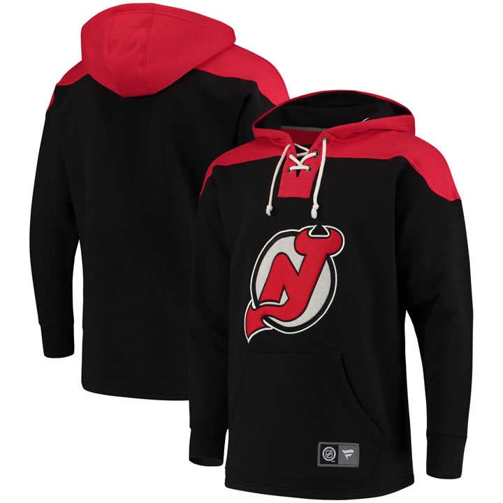 Men's New Jersey Devils Fanatics Branded Black Red Breakaway Lace Up Hoodie,We sell and wholesale Men's New Jersey Devils Fanatics Branded Black Red Breakaway Lace Up Hoodie on line form chian!