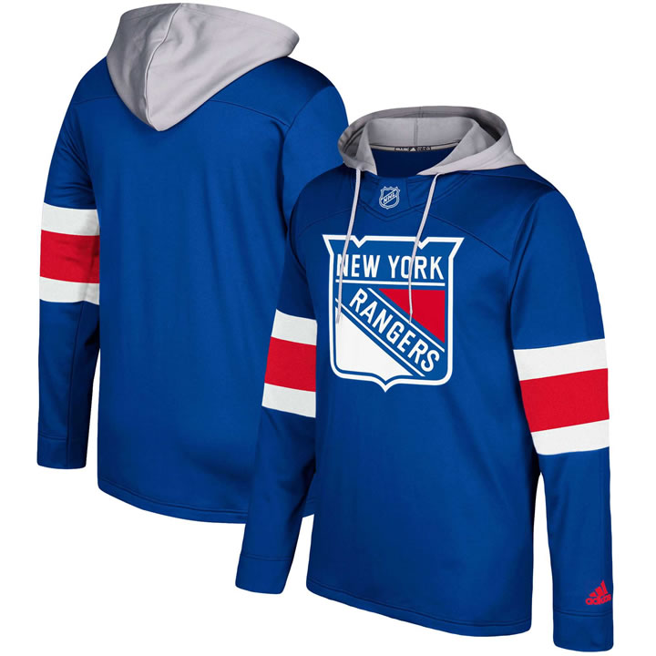Men's New York Rangers Adidas Blue Silver Jersey Pullover Hoodie,We sell and wholesale Men's New York Rangers Adidas Blue Silver Jersey Pullover Hoodie on line form chian!