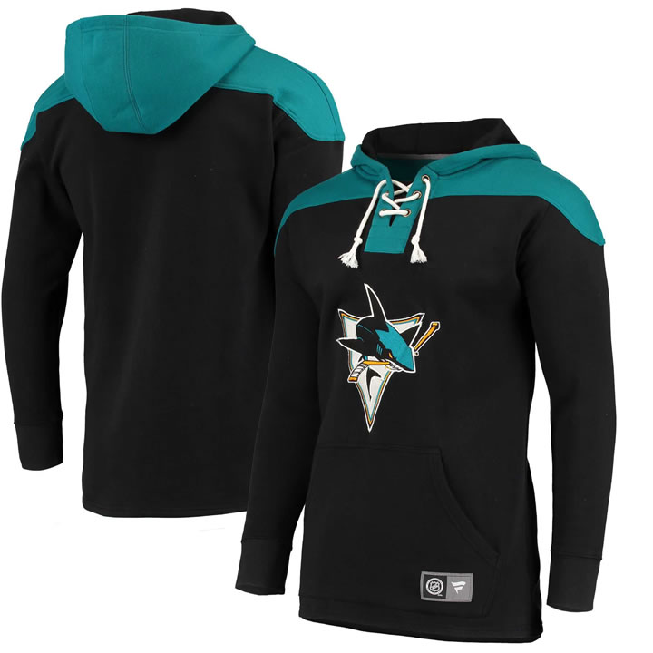 Men's San Jose Sharks Fanatics Branded Black Blue Breakaway Lace Up Hoodie,We sell and wholesale Men's San Jose Sharks Fanatics Branded Black Blue Breakaway Lace Up Hoodie on line form chian!