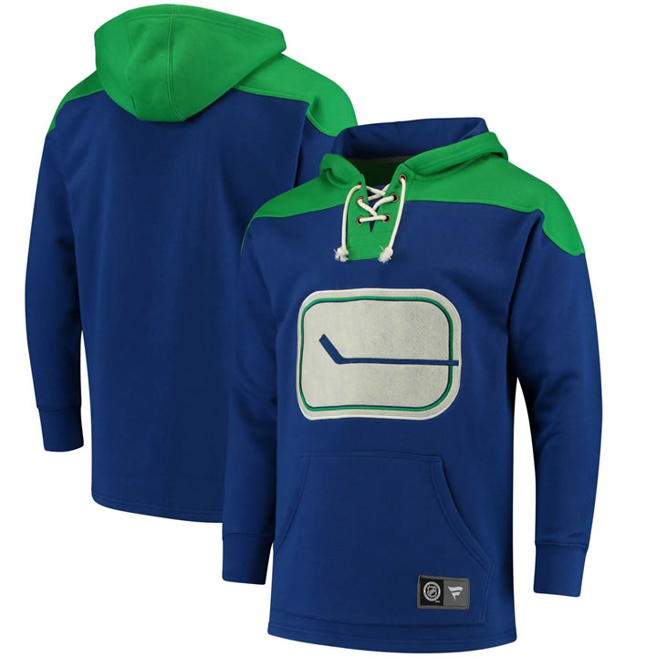 Men's Vancouver Canucks Fanatics Branded Royal Green Breakaway Lace Up Hoodie,We sell and wholesale Men's Vancouver Canucks Fanatics Branded Royal Green Breakaway Lace Up Hoodie on line form chian!