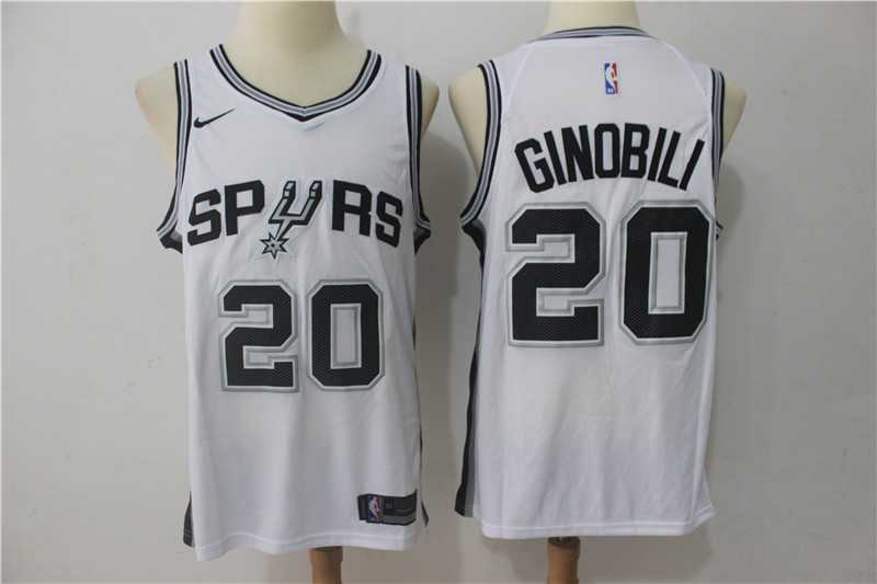 Nike San Antonio Spurs #20 Manu Ginobili White Swingman Stitched NBA Jersey,We sell and wholesale Nike San Antonio Spurs #20 Manu Ginobili White Swingman Stitched NBA Jersey on line form chian!