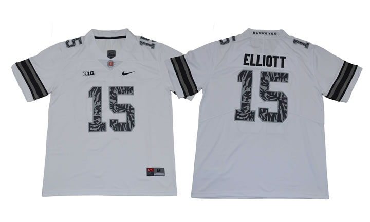 Ohio State Buckeyes #15 Ezekiel Elliott White College Football Jersey,We sell and wholesale Ohio State Buckeyes #15 Ezekiel Elliott White College Football Jersey on line form chian!