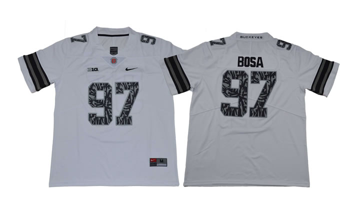 Ohio State Buckeyes #97 Nick Bosa White College Football Jersey,We sell and wholesale Ohio State Buckeyes #97 Nick Bosa White College Football Jersey on line form chian!