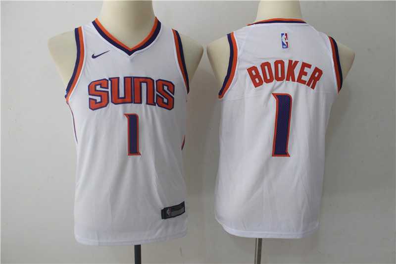 Youth Nike Phoenix Suns #1 Devin Booker White Swingman Stitched NBA Jersey,We sell and wholesale Youth Nike Phoenix Suns #1 Devin Booker White Swingman Stitched NBA Jersey on line form chian!