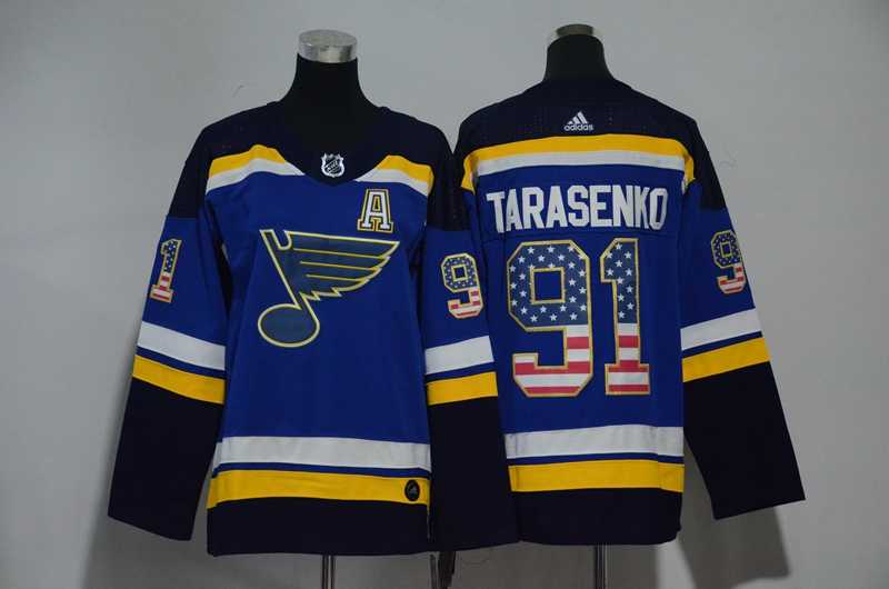 Youth St. Louis Blues #91 Vladimir Tarasenko Blue USA Flag Adidas Stitched Jersey,We sell and wholesale Youth St. Louis Blues #91 Vladimir Tarasenko Blue USA Flag Adidas Stitched Jersey on line form chian!