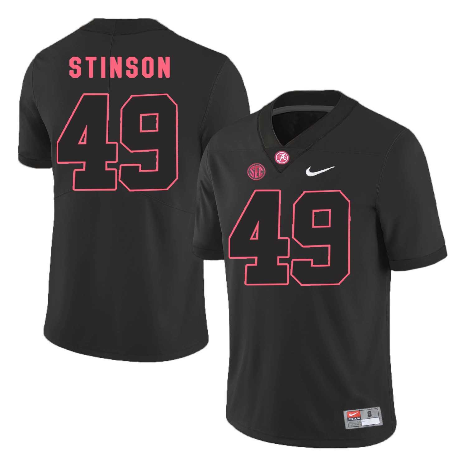 Alabama Crimson Tide #49 Ed Stinson Black College Football Jersey DingZhi,We sell and wholesale Alabama Crimson Tide #49 Ed Stinson Black College Football Jersey DingZhi on line form chian!