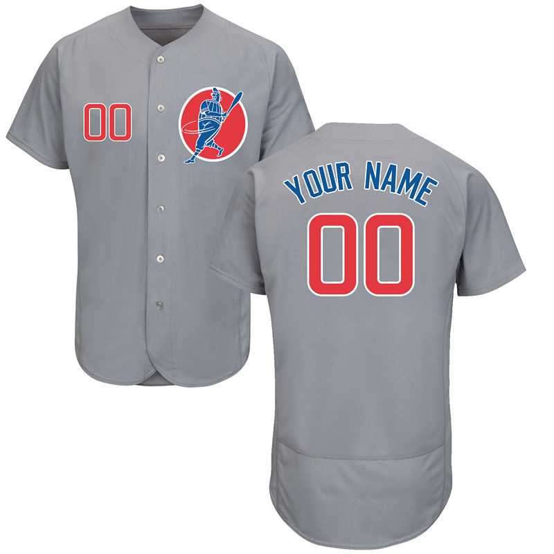 Chicago Cubs Gray Men's Customized Flexbase New Design Jersey,We sell and wholesale Chicago Cubs Gray Men's Customized Flexbase New Design Jersey on line form chian!