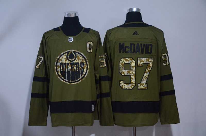Edmonton Oilers #97 Connor McDavid Green Salute to Service Adidas Stitched Jersey,We sell and wholesale Edmonton Oilers #97 Connor McDavid Green Salute to Service Adidas Stitched Jersey on line form chian!