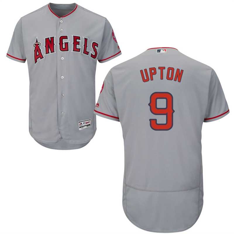 Los Angeles Angels of Anaheim #9 Justin Upton Gray Flexbase Stitched MLB Jerseys,We sell and wholesale Los Angeles Angels of Anaheim #9 Justin Upton Gray Flexbase Stitched MLB Jerseys on line form chian!