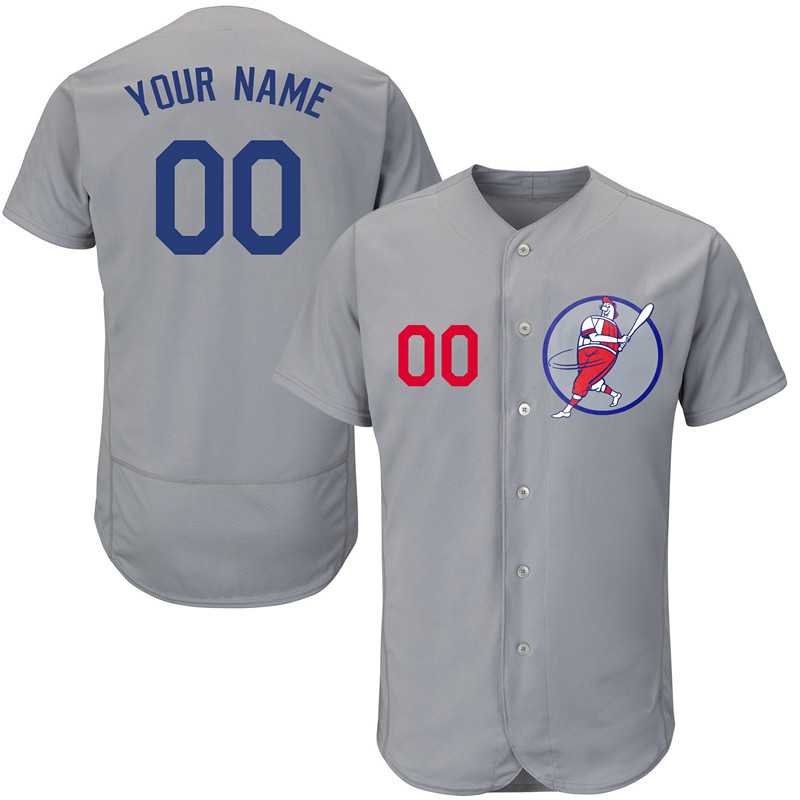 Los Angeles Dodgers Gray Men's Customized Red Logo Flexbase New Design Jersey,We sell and wholesale Los Angeles Dodgers Gray Men's Customized Red Logo Flexbase New Design Jersey on line form chian!
