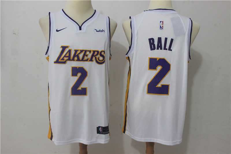 Nike Los Angeles Lakers #2 Lonzo Ball White Swingman Stitched NBA Jersey,We sell and wholesale Nike Los Angeles Lakers #2 Lonzo Ball White Swingman Stitched NBA Jersey on line form chian!