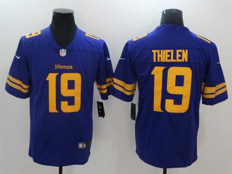 Nike Minnesota Vikings #19 Adam Thielen Purple Color Rush Limited Jerseys,We sell and wholesale Nike Minnesota Vikings #19 Adam Thielen Purple Color Rush Limited Jerseys on line form chian!