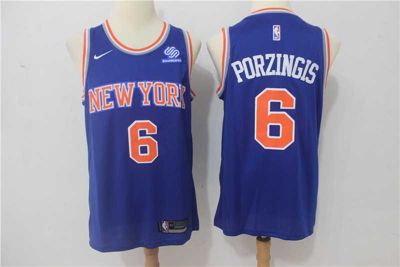 Nike New York Knicks #6 Kristaps Porzingis Blue Swingman Stitched NBA Jersey,We sell and wholesale Nike New York Knicks #6 Kristaps Porzingis Blue Swingman Stitched NBA Jersey on line form chian!