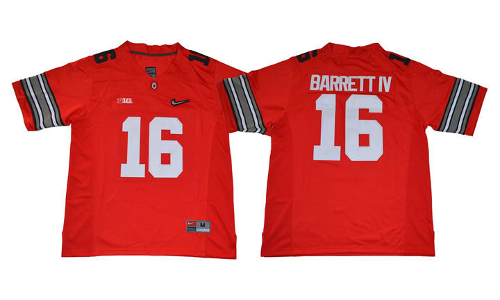 Ohio State Buckeyes #16 J.T. Barrett IV Red With Diamond Logo College Football Jersey,We sell and wholesale Ohio State Buckeyes #16 J.T. Barrett IV Red With Diamond Logo College Football Jersey on line form chian!