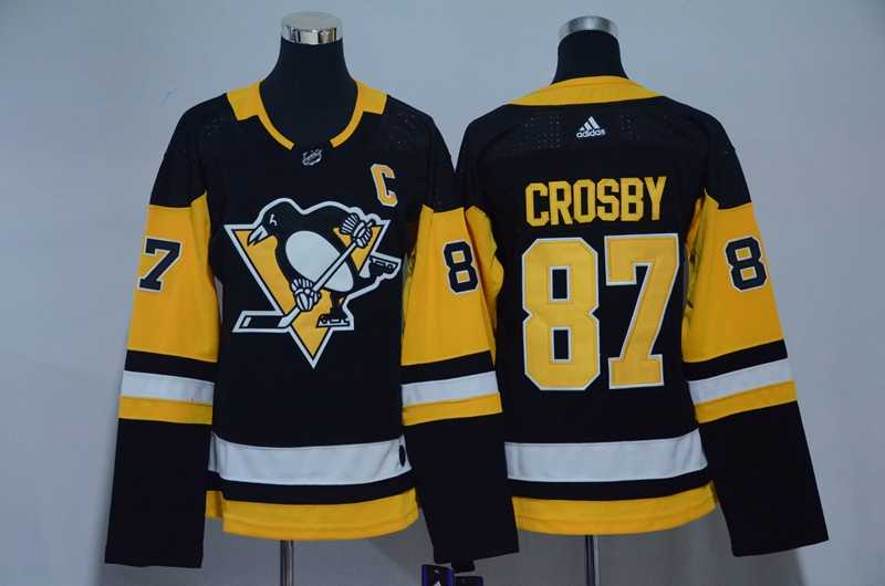 Women Pittsburgh Penguins #87 Sidney Crosby Black Adidas Jersey,We sell and wholesale Women Pittsburgh Penguins #87 Sidney Crosby Black Adidas Jersey on line form chian!