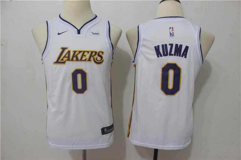 Youth Nike Los Angeles Lakers #0 Kyle Kuzma White Swingman Stitched NBA Jersey,We sell and wholesale Youth Nike Los Angeles Lakers #0 Kyle Kuzma White Swingman Stitched NBA Jersey on line form chian!