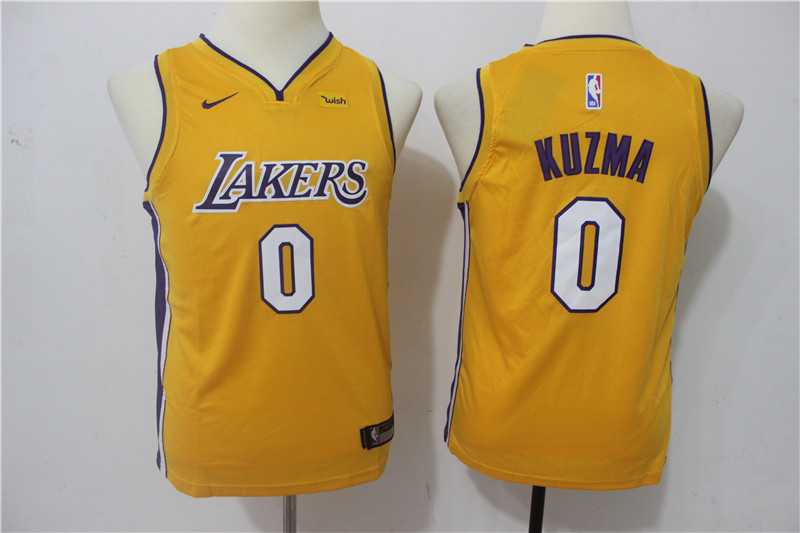 Youth Nike Los Angeles Lakers #0 Kyle Kuzma Yellow Swingman Stitched NBA Jersey,We sell and wholesale Youth Nike Los Angeles Lakers #0 Kyle Kuzma Yellow Swingman Stitched NBA Jersey on line form chian!