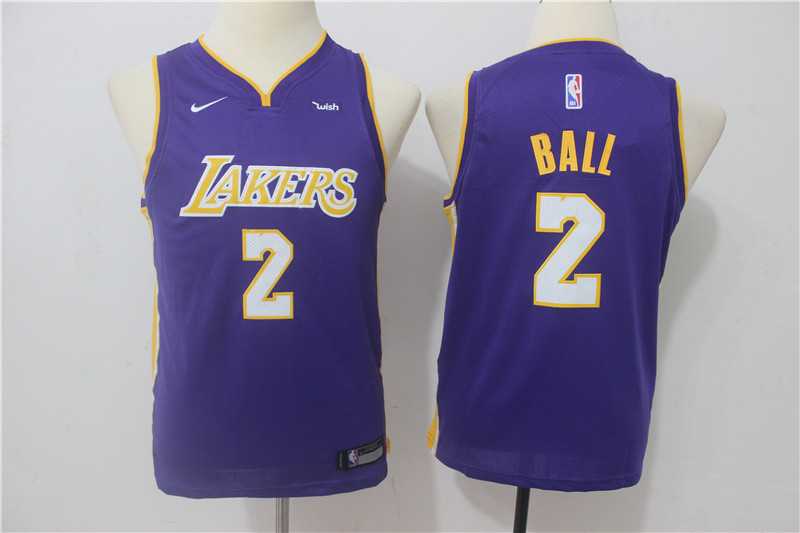 Youth Nike Los Angeles Lakers #2 Lonzo Ball Purple Swingman Stitched NBA Jersey,We sell and wholesale Youth Nike Los Angeles Lakers #2 Lonzo Ball Purple Swingman Stitched NBA Jersey on line form chian!