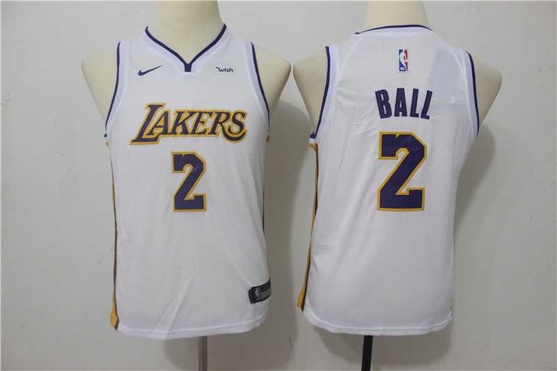 Youth Nike Los Angeles Lakers #2 Lonzo Ball White Swingman Stitched NBA Jersey,We sell and wholesale Youth Nike Los Angeles Lakers #2 Lonzo Ball White Swingman Stitched NBA Jersey on line form chian!