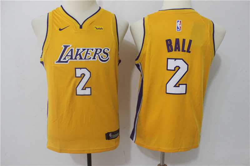 Youth Nike Los Angeles Lakers #2 Lonzo Ball Yellow Swingman Stitched NBA Jersey,We sell and wholesale Youth Nike Los Angeles Lakers #2 Lonzo Ball Yellow Swingman Stitched NBA Jersey on line form chian!