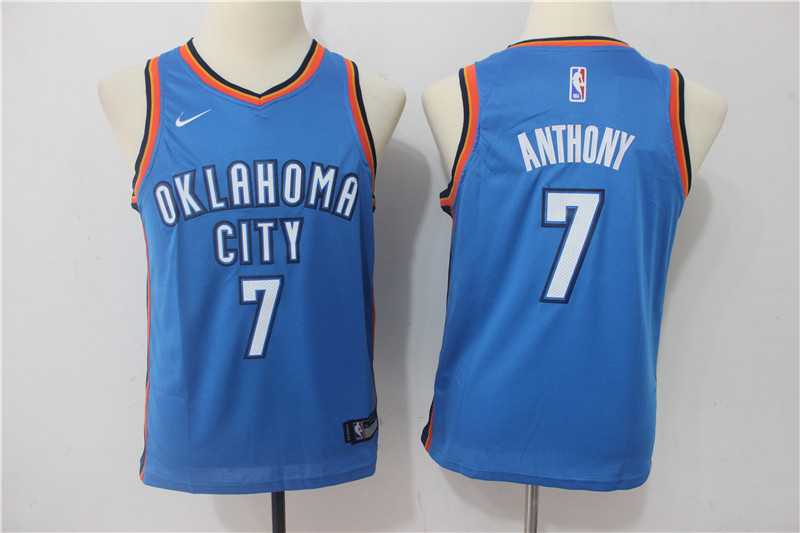 Youth Nike Oklahoma City Thunder #7 Carmelo Anthony Blue Swingman Stitched NBA Jersey,We sell and wholesale Youth Nike Oklahoma City Thunder #7 Carmelo Anthony Blue Swingman Stitched NBA Jersey on line form chian!