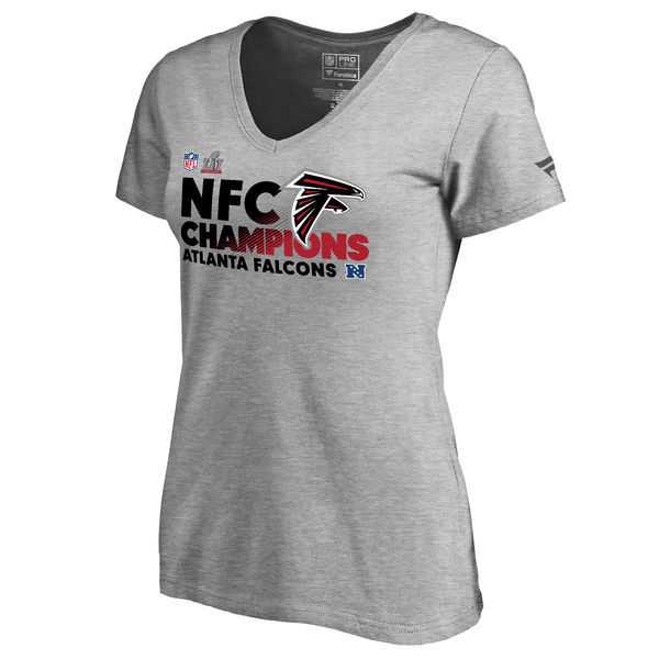 Atlanta Falcons 2016 NFC Champions Grey Women's Short Sleeve T-Shirt,We sell and wholesale Atlanta Falcons 2016 NFC Champions Grey Women's Short Sleeve T-Shirt on line form chian!