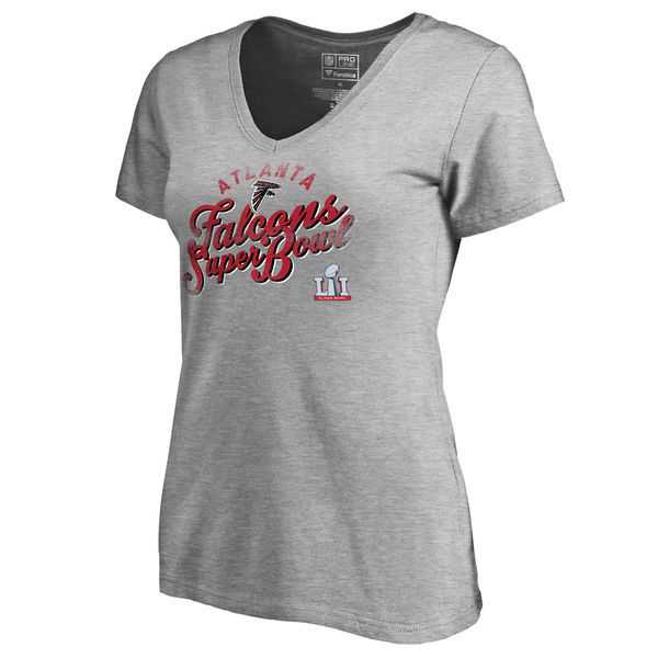 Atlanta Falcons 2017 Super Bowl Li Grey Women's Short Sleeve T-Shirt,We sell and wholesale Atlanta Falcons 2017 Super Bowl Li Grey Women's Short Sleeve T-Shirt on line form chian!