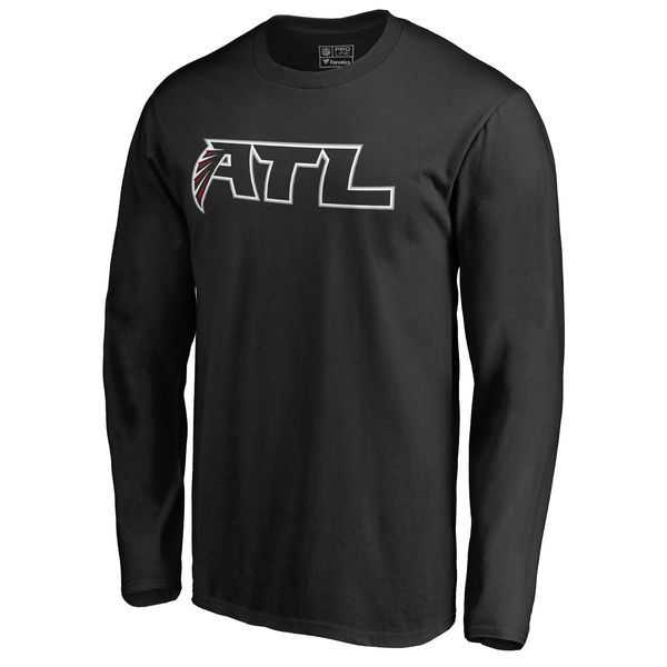Atlanta Falcons Fresh Logo Black Men's Long Sleeve T-Shirt,We sell and wholesale Atlanta Falcons Fresh Logo Black Men's Long Sleeve T-Shirt on line form chian!