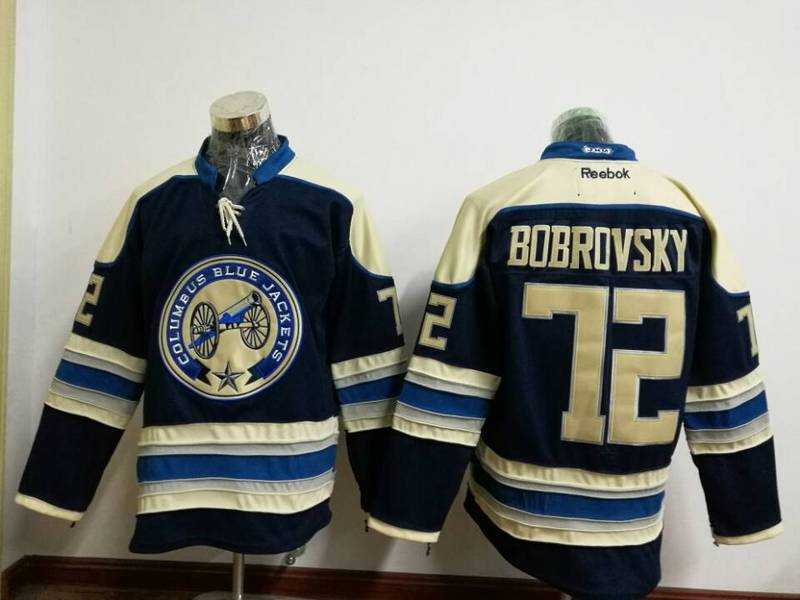 Blue Jackets #72 Sergei Bobrovsky Navy Blue Alternate Stitched NHL Jersey,We sell and wholesale Blue Jackets #72 Sergei Bobrovsky Navy Blue Alternate Stitched NHL Jersey on line form chian!