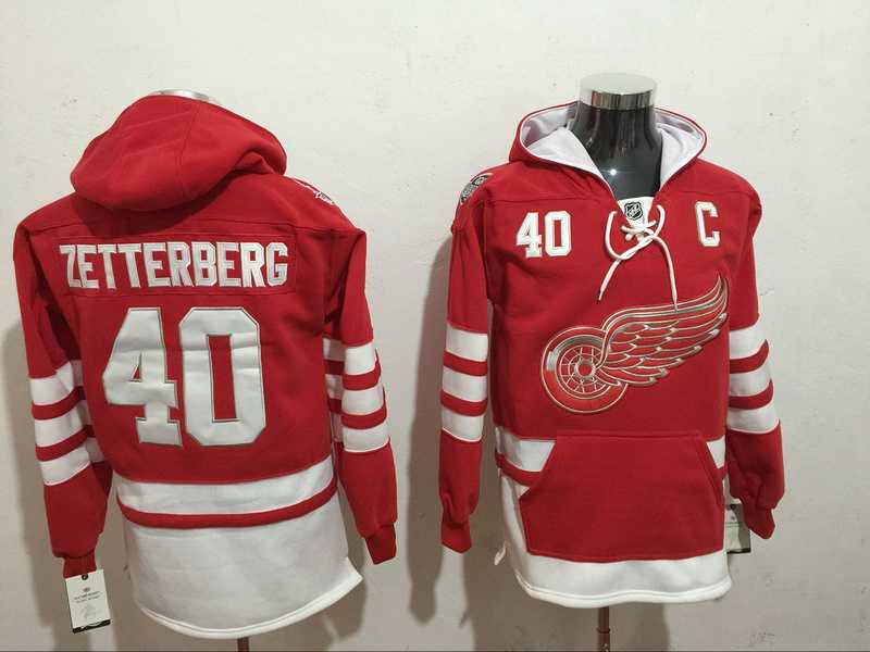 Detroit Red Wings #40 Henrik Zetterberg Red 1917-2017 100th Anniversary Stitched NHL Hoodie,We sell and wholesale Detroit Red Wings #40 Henrik Zetterberg Red 1917-2017 100th Anniversary Stitched NHL Hoodie on line form chian!