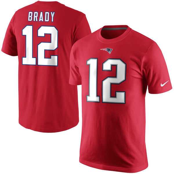 New England Patriots #12 Tom Brad Red Men's Short Sleeve T-Shirt,We sell and wholesale New England Patriots #12 Tom Brad Red Men's Short Sleeve T-Shirt on line form chian!