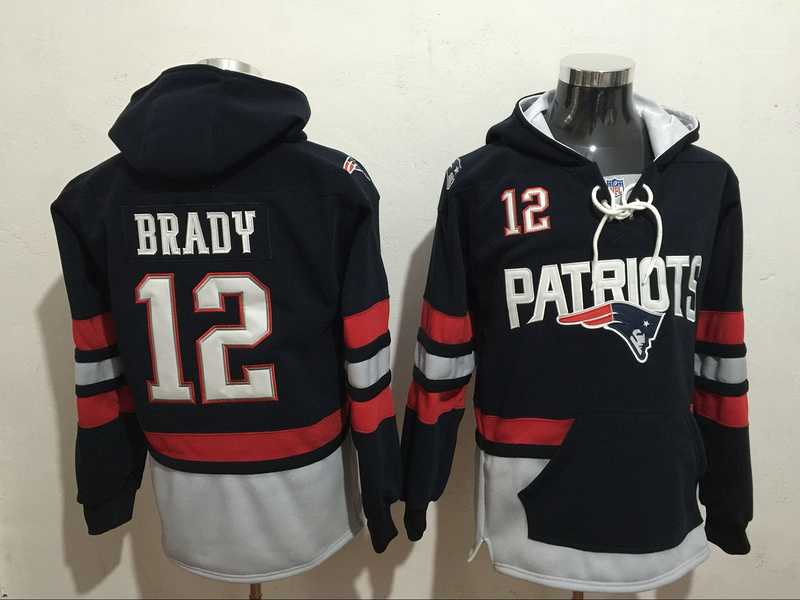 New England Patriots #12 Tom Brady Navy Blue All Stitched Hooded Sweatshirt,We sell and wholesale New England Patriots #12 Tom Brady Navy Blue All Stitched Hooded Sweatshirt on line form chian!