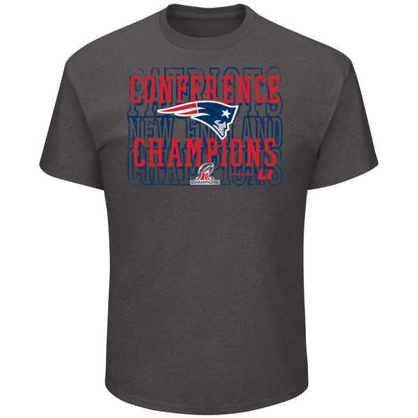 New England Patriots 2016 AFC Champions D.Grey Men's Short Sleeve T-Shirt,We sell and wholesale New England Patriots 2016 AFC Champions D.Grey Men's Short Sleeve T-Shirt on line form chian!