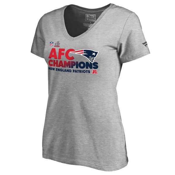 New England Patriots 2016 AFC Champions Grey Women Short Sleeve T-Shirt,We sell and wholesale New England Patriots 2016 AFC Champions Grey Women Short Sleeve T-Shirt on line form chian!