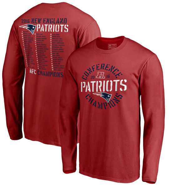 New England Patriots 2016 Conference Champions Red Men's Long Sleeve T-Shirt,We sell and wholesale New England Patriots 2016 Conference Champions Red Men's Long Sleeve T-Shirt on line form chian!