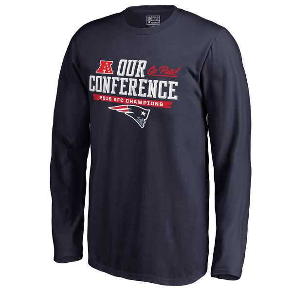 New England Patriots 2016 Our Conference 2016 AFC Champions Navy Men's Long Sleeve T-Shirt,We sell and wholesale New England Patriots 2016 Our Conference 2016 AFC Champions Navy Men's Long Sleeve T-Shirt on line form chian!