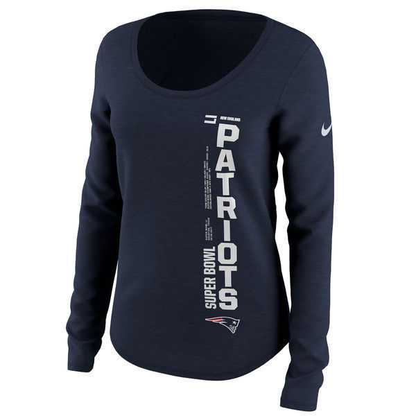 New England Patriots 2017 Super Bowl Li Navy Women's Long Sleeve T-Shirt,We sell and wholesale New England Patriots 2017 Super Bowl Li Navy Women's Long Sleeve T-Shirt on line form chian!