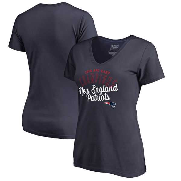 New England Patriots Pro Line by Fanatics Branded Women's 2016 AFC East Division Champions V Neck T-Shirt Navy,We sell and wholesale New England Patriots Pro Line by Fanatics Branded Women's 2016 AFC East Division Champions V Neck T-Shirt Navy on line form chian!