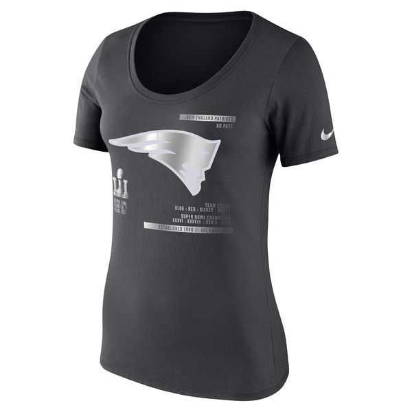 New England Patriots Silver Logo Super Bowl Li D.Grey Women's Short Sleeve T-Shirt,We sell and wholesale New England Patriots Silver Logo Super Bowl Li D.Grey Women's Short Sleeve T-Shirt on line form chian!