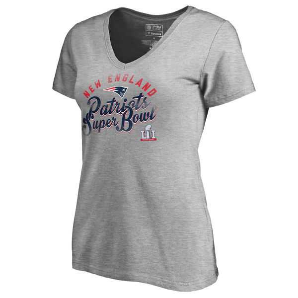 New England Patriots Super Bowl Li Grey Women's Short Sleeve T-Shirt,We sell and wholesale New England Patriots Super Bowl Li Grey Women's Short Sleeve T-Shirt on line form chian!