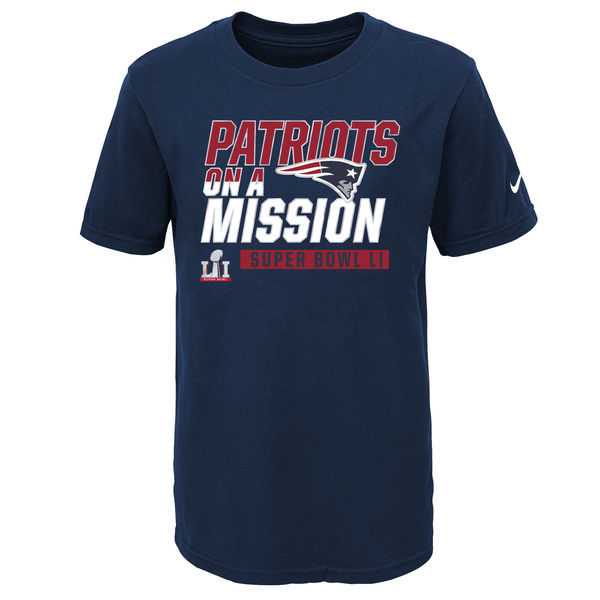 Nike New England Patriots Navy 2017 Super Bowl LI Men's T-Shirt,We sell and wholesale Nike New England Patriots Navy 2017 Super Bowl LI Men's T-Shirt on line form chian!