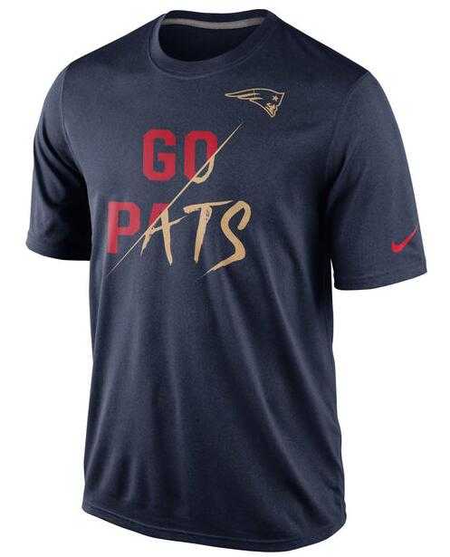Nike Patriots Navy Blue Go Pats Men's Short Sleeve T-Shirt,We sell and wholesale Nike Patriots Navy Blue Go Pats Men's Short Sleeve T-Shirt on line form chian!