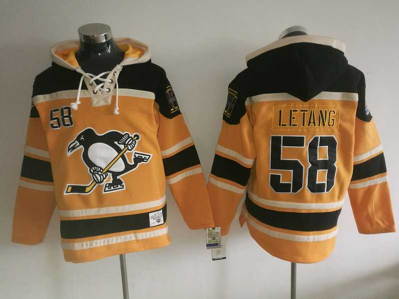 Pittsburgh Penguins #58 Kris Letang Orange All Stitched Hooded Sweatshirt,We sell and wholesale Pittsburgh Penguins #58 Kris Letang Orange All Stitched Hooded Sweatshirt on line form chian!