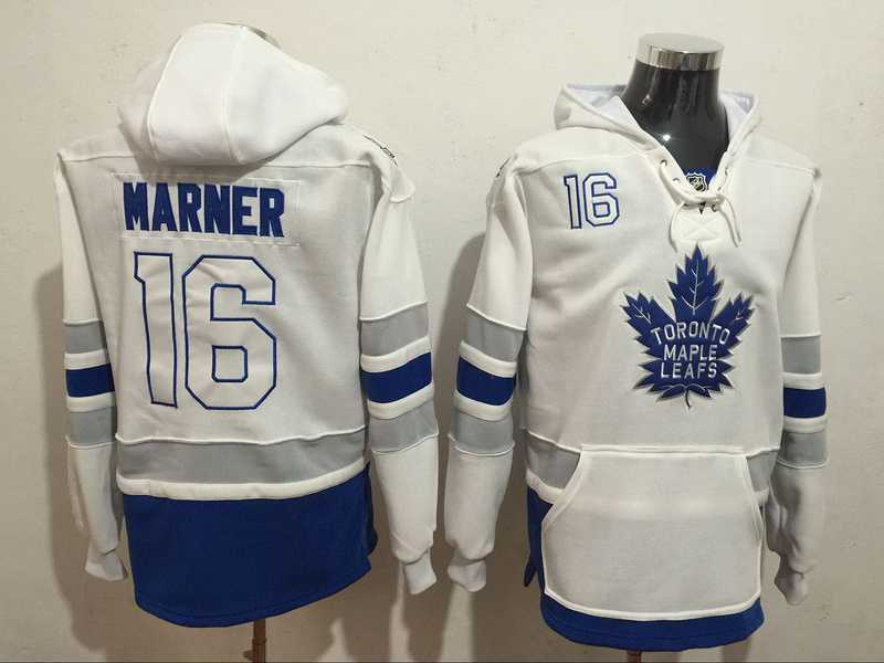 Toronto Maple Leafs #16 Mitchell Marner White Name & Number Pullover Stitched NHL Hoodie,We sell and wholesale Toronto Maple Leafs #16 Mitchell Marner White Name & Number Pullover Stitched NHL Hoodie on line form chian!