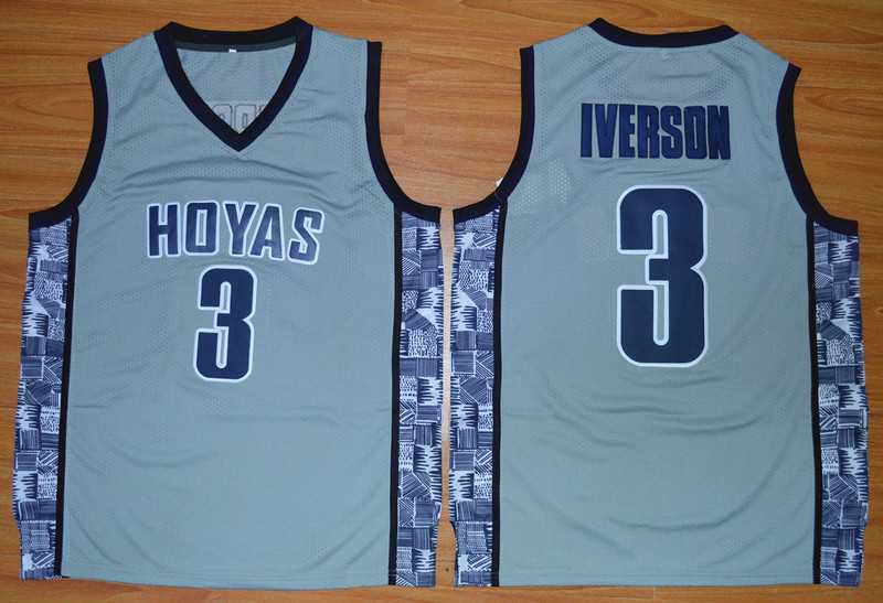 Georgetown Hoyas #3 Allen Iverson Grey College Stitched Jersey,We sell and wholesale Georgetown Hoyas #3 Allen Iverson Grey College Stitched Jersey on line form chian!