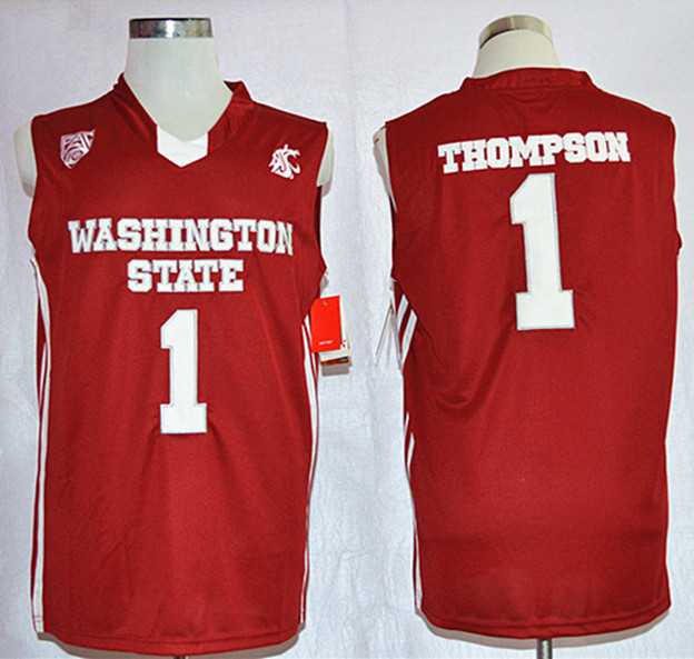 Washington State Cougars #1 Klay Thompson Red College Stitched Jersey,We sell and wholesale Washington State Cougars #1 Klay Thompson Red College Stitched Jersey on line form chian!