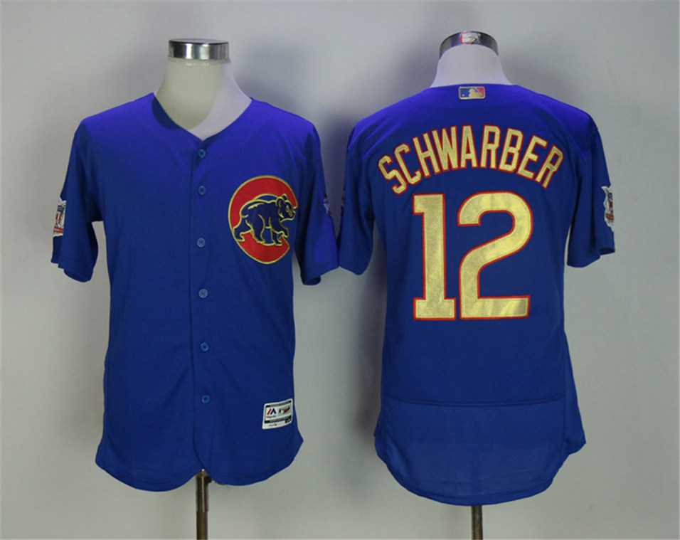 Chicago Cubs #12 Kyle Schwarber Blue World Series Champions Gold Program Flexbase Stitched Jersey,We sell and wholesale Chicago Cubs #12 Kyle Schwarber Blue World Series Champions Gold Program Flexbase Stitched Jersey on line form chian!