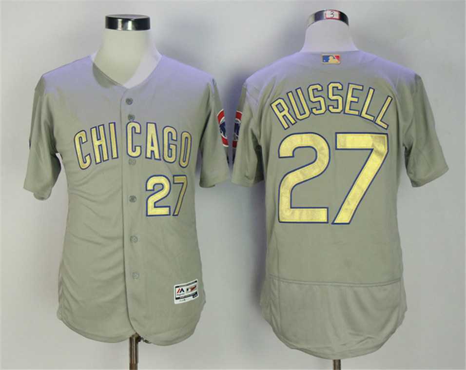 Chicago Cubs #27 Addison Russell Gray World Series Champions Flexbase Stitched Jersey,We sell and wholesale Chicago Cubs #27 Addison Russell Gray World Series Champions Flexbase Stitched Jersey on line form chian!