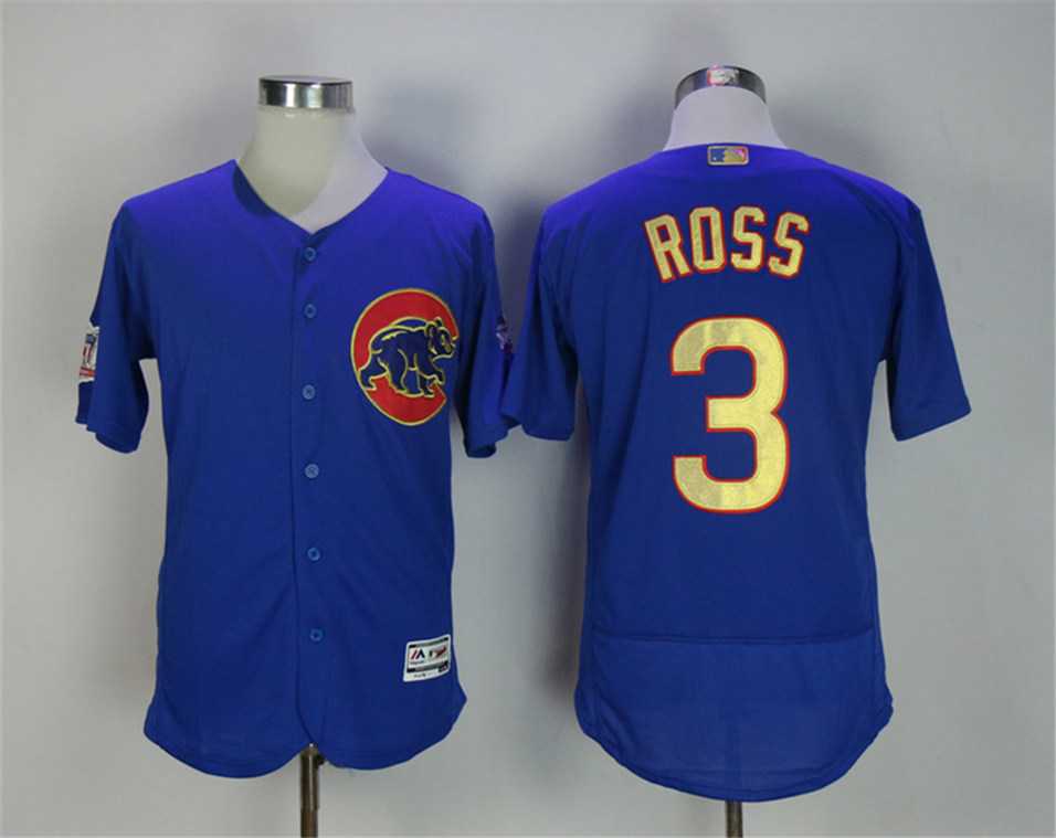 Chicago Cubs #3 David Ross Blue World Series Champions Gold Program Flexbase Stitched Jersey,We sell and wholesale Chicago Cubs #3 David Ross Blue World Series Champions Gold Program Flexbase Stitched Jersey on line form chian!