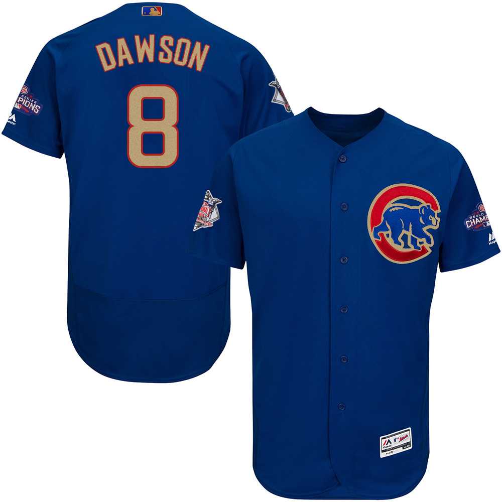 Chicago Cubs #8 Andre Dawson Blue World Series Champions Gold Program Flexbase Stitched Jersey JiaSu,We sell and wholesale Chicago Cubs #8 Andre Dawson Blue World Series Champions Gold Program Flexbase Stitched Jersey JiaSu on line form chian!